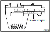 INSPECT FLOW CONTROL VALVE COMPRESSION SPRING