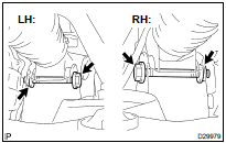 REMOVE POWER STEERING LINK ASSY