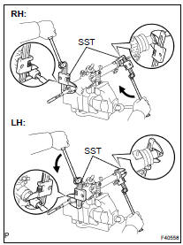 REMOVE STEERING RACK END SUB-ASSY