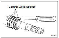 REMOVE POWER STEERING CONTROL VALVE