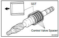 INSTALL POWER STEERING CONTROL VALVE