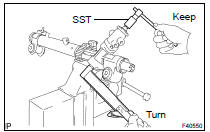 INSTALL POWER STEERING CONTROL VALVE