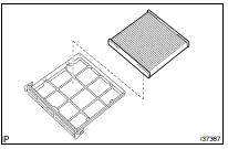 REMOVE CLEAN AIR FILTER