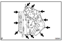 REMOVE COOLER EVAPORATOR SUB-ASSY NO.1