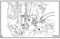 DISCONNECT COOLER REFRIGERANT SUCTION HOSE NO.1