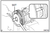 REMOVE MAGNET CLUTCH ASSY