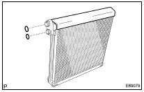 REMOVE COOLER EVAPORATOR SUB-ASSY NO.1