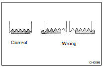 INSPECT V (COOLER COMPRESSOR TO CRANKSHAFT PULLEY) BELT NO.1