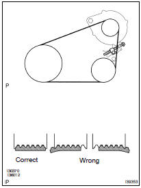 INSTALL V (COOLER COMPRESSOR TO CRANKSHAFT PULLEY) BELT NO.1