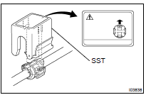 DISCONNECT COOLER REFRIGERANT SUCTION PIPE NO.1