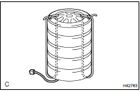 DISPOSE OF CURTAIN SHIELD AIR BAG ASSY LH (WHEN NOT INSTALLED IN VEHICLE)