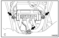 REMOVE AIR BAG SENSOR ASSY CENTER