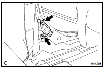 REMOVE AIR BAG SENSOR REAR LH