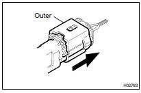 DISCONNECTION OF CONNECTORS FOR AIRBAG FRONT SENSOR, SIDE AIRBAG SENSOR AND AIRBAG SENSOR REAR