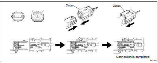  CONNECTION OF CONNECTORS FOR AIRBAG FRONT SENSOR, SIDE AIRBAG SENSOR AND AIRBAG SENSOR REAR