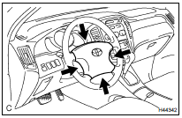 HORN BUTTON ASSY (VEHICLE INVOLVED IN COLLISION AND AIRBAG IS NOT DEPLOYED)