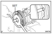 REMOVE MAGNET CLUTCH ASSY