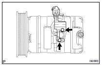 INSPECT MAGNETIC CLUTCH CLEARANCE