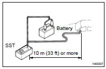 DISPOSE OF FRONT PASSENGER AIRBAG ASSY (WHEN INSTALLED IN VEHICLE)