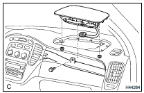 REMOVE FRONT PASSENGER AIRBAG ASSY