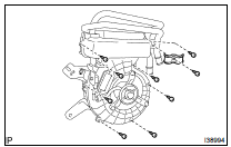 REMOVE REAR HEATER UNIT SUB-ASSY