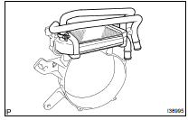 REMOVE REAR HEATER UNIT SUB-ASSY