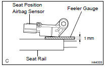 INSTALL SEAT POSITION AIR BAG SENSOR