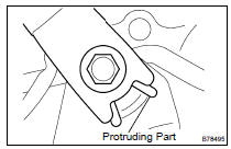 REMOVE FRONT SEAT INNER BELT ASSY RH