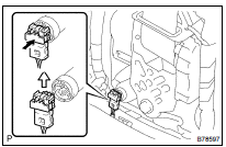 REMOVE FRONT SEAT OUTER BELT ASSY RH