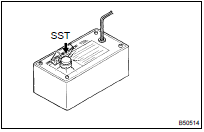 DISPOSE OF FRONT SEAT OUTER BELT ASSY RH (WHEN INSTALLED IN VEHICLE)