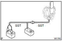 DISPOSE OF FRONT SEAT OUTER BELT ASSY RH (WHEN INSTALLED IN VEHICLE)