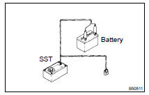 DISPOSE OF FRONT SEAT OUTER BELT ASSY RH (WHEN NOT INSTALLED IN VEHICLE)