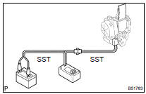 DISPOSE OF FRONT SEAT OUTER BELT ASSY RH (WHEN NOT INSTALLED IN VEHICLE)