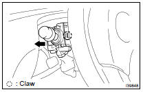 REMOVE HEADLAMP DIMMER SWITCH ASSY