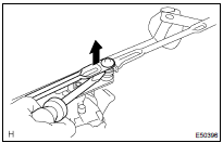 REMOVE WINDSHIELD WIPER MOTOR ASSY