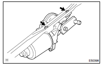 REMOVE WINDSHIELD WIPER MOTOR ASSY