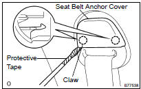 REMOVE REAR NO.2 SEAT OUTER BELT ASSY RH