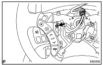 REMOVE STEERING PAD SWITCH LH