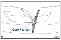 REMOVE REAR WIPER BLADE ASSY