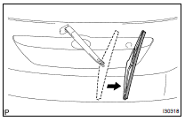 REMOVE REAR WIPER BLADE ASSY