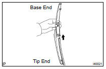 INSTALL REAR WIPER RUBBER