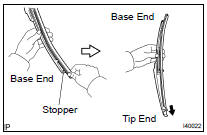 INSTALL REAR WIPER RUBBER