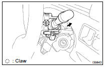 REMOVE WINDSHIELD WIPER SWITCH ASSY