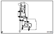 REMOVE RADIO BRACKET NO.1 (W/O EMV & NAVIGATION SYSTEM)