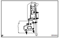  REMOVE RADIO BRACKET NO.2 (W/O EMV & NAVIGATION SYSTEM)