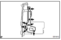 REMOVE MULTI-DISPLA Y CONTROLER BRACKET B (W/ EMV & NAVIGATION SYSTEM)