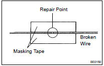 REPAIR WINDOW GLASS (ANTENNA WIRE)