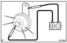 INSPECT LOW PITCHED HORN ASSY