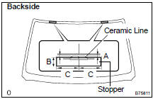 INSTALL WINDSHIELD GLASS STOPPER NO.2