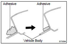 INSTALL WINDSHIELD GLASS